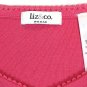 Liz & Co Pink Women's Sleeveless Tank Top Pullover 2X 007