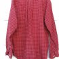 Tommy Hilfiger Men's Long Sleeve Shirt Red Plaid and Checks 100% Cotton Large 06