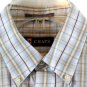 Chaps Plaid Classic Twill Men's Dress Shirt Long Sleeve Button Down Medium 002