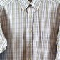 Chaps Plaid Classic Twill Men's Dress Shirt Long Sleeve Button Down Medium 002