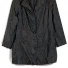 Lane Bryant Black Women's Light Coat Front Button Up Closure Padded 18/20 Lane Bryant Black Women's Light Coat Front Button Up Closure Padded 18/20