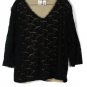 Emma James by Liz Claiborne Black Women's Top Blouse 3/4 Sleeve Lace Size 1  022