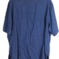 Blast Blue Floral Viranda Collection Women's Cropped Pants Blouse Set 2X 004