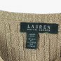 Lauren Ralph Lauren Gold Metallic Knit Women's Long Sleeve Top Blouse XXL 048
