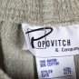 Popovitch Tan Women's 2 Pc Outfit Pants Short Sleeve Blouse Set Size X Large 014