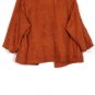CJ Banks Orange Women's Light Blazer Jacket Open Front Lined 1X 042