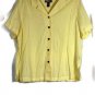 Havana Jacks Cafe Yellow Women's Short Sleeve Top Blouse 2X 042