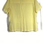 Havana Jacks Cafe Yellow Women's Short Sleeve Top Blouse 2X 042