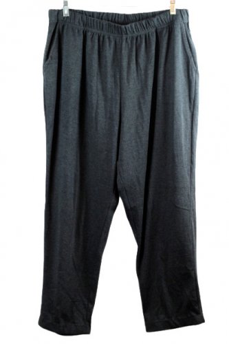 Woman Within Gray Women's Sweatpants Pull On Elastic Waist 1X 059