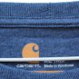 Carhartt Original Fit Blue Men's Tee Shirt Crewneck Pullover Size XLG Tall 012