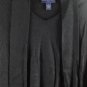 Preston & York Black Women's Top Blouse Tie Neck 1X 039