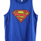 Pacific Blue Men's Sleeveless Superman Graphic Shirt Pullover XL 016