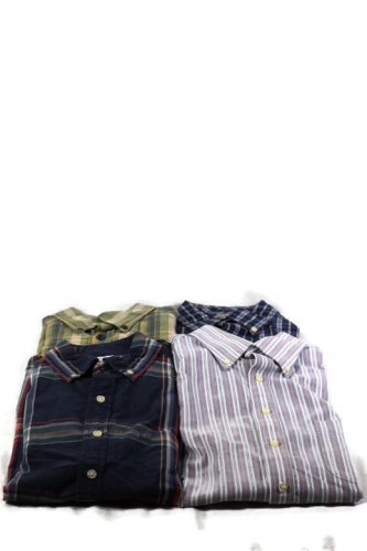 Stafford George Sonoma Roundtree & Yorke 4 Assorted Men's Dress Shirt Medium 008