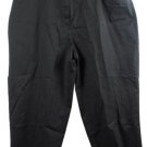 Ruby Rd Black Women's Casual Pants Pockets Bottom Stud Trim Front Zip 20W 058