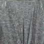 As U Wish Gray White Women's Mini Dress Long Sleeve V Neck Tie Knot Waist XL 014