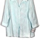 Sag Harbor Blue Women's Long Sleeve Dress Shirt Size 2X 035