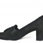 Vaneli Women's Pumps Heels Black Suede Tassel Slip On Size 8 W