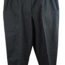 Westbound Black Women's Pants Front Side Pockets Elastic Waist Drawstring 20W 59