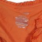 St John's Bay Orange Women's Short Sleeve Casual Top Blouse Split Neck 2X 034W