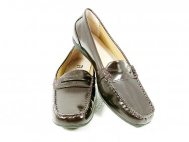 Trotters Women's Comfort Shoes Brown Slip On Loafer Square Toe Size 9 N