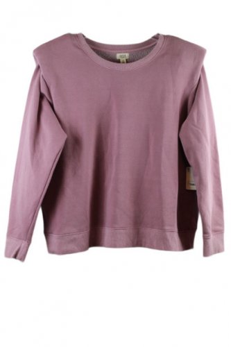 ANA A New Approach Pink Women's Padded Long Sleeve Sweatshirt Pullover 1X 048