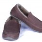 Deer Stags Men's Slipperooz Spun Slippers Brown Faux Suede Fur Slip On Size 8 W