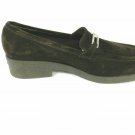 Calvin Klein CK Women's Brown Suede Dress Shoes Slip On Loafer 8.5 Italy