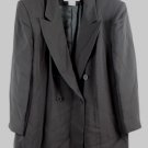Jones New York Brown Women's Light Blazer Jacket Padded Shoulder 16W 049