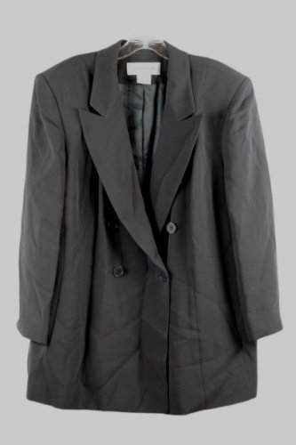 Jones New York Brown Women's Light Blazer Jacket Padded Shoulder 16W 049