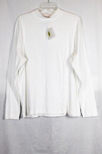 Westbound White Womens Long Sleeve Casual Shirt Sweater Pullover XL 035W