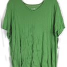 St John's Bay Green Women's Pullover Short Sleeve Casual Shirt 2X 041 St John's Bay Green Women's Pullover Short Sleeve Casual Shirt 2X 041