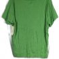 St John's Bay Green Women's Pullover Short Sleeve Casual Shirt 2X 041