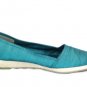 Trotters Teal Verona Women's Espadrille Wedge Shoes Slip On Leather Upper 8.5N