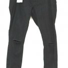 ASOS Black Women's Maternity Denim Pants Ripped Bottom Size 14  014