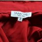 Tamotsu Red Women's Dress Pants Front Zip Button Closure 2 061