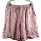 Elizabeth by Liz Claiborne Pink Women's Pajama Shorts Tie Waist 8 060