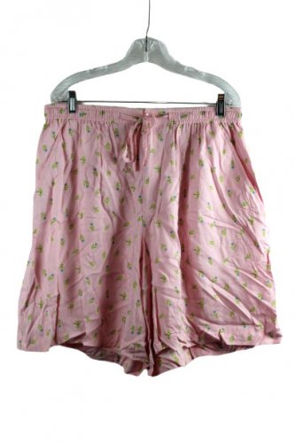 Elizabeth by Liz Claiborne Pink Women's Pajama Shorts Tie Waist 8 060