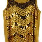 Cato Sportswear Yellow Women's Sleeveless Blouse Embellished 18/20W 034