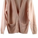 Vintage Sellecca Pink Women's Cardigan Knit Sweater Front Button Small 054 Vintage Sellecca Pink Women's Cardigan Knit Sweater Front Button Small 054