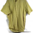 Ralph Lauren Yellow Check Men's Dress Shirt Short Sleeve Button Down Size XL 013 Ralph Lauren Yellow Check Men's Dress Shirt Short Sleeve Button Down Size XL 013