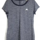 Adidas Blue Women's Short Sleeve Shirt Pullover Size Large 046