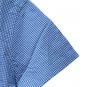 Amazon Essentials Blue White Checkered Men's Shirt Short Sleeve Size Large  003
