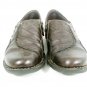Clarks Women's Bendables Comfort Brown Leather Shoes Flats Slip On Side Zip 5 M