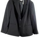 Emma James by Liz Claiborne Striped Black Womens' Career Suit Jacket Blazer 16W Emma James by Liz Claiborne Striped Black Womens' Career Suit Jacket Blazer 16W