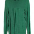 INC Green Women's Long Sleeve Blouse High Neck Pullover Turtleneck XL 044