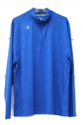 Champion Performance Blue Men's Vapor Long Sleeve Quarter Zip Size Large  008