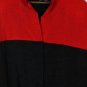 Linda Allard for Ellen Tracy Red Black Women's Light Jacket Size S 023