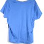 St John's Bay Blue Women's Casual Shirt Short Sleeve Pullover 2X 025