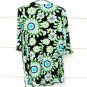 My Michelle Green Women's Blouse Floral Bowtie Criss Cross Tie Back Sz 16   004