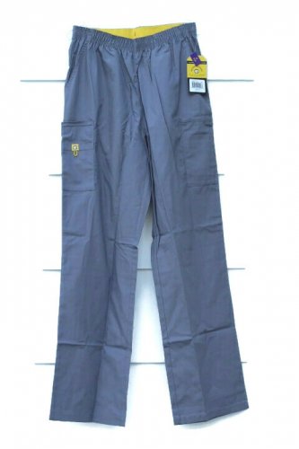 Wonderwink Gray Women's Medical Uniform Scrubs Pants Elastic Waist Size LT  021